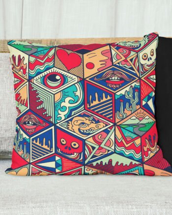 Seamless Geometric cushion cover
