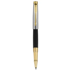 Parker Premium Aster Contemporary Black/Chrome GT Roller Ball Pen 9000037519