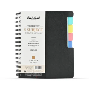 Scholar A5 Trident Five Subject Ruled Notebook