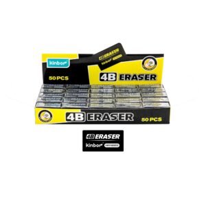Kinbor 4B Black Eraser (Pack of 5)