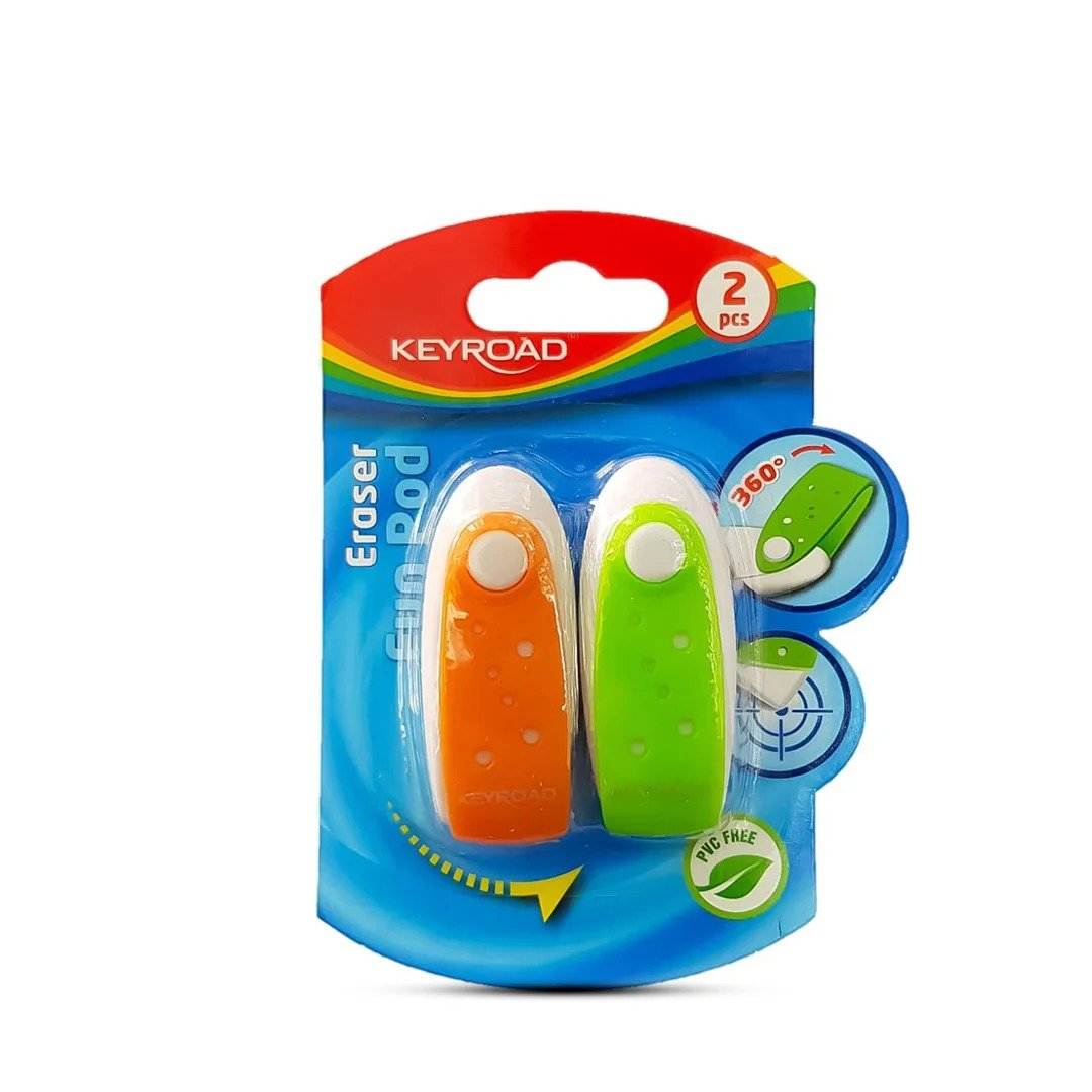 Keyroad Fun Pod Eraser Set