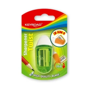 Keyroad 2 in 1 Twist Sharpener with Eraser