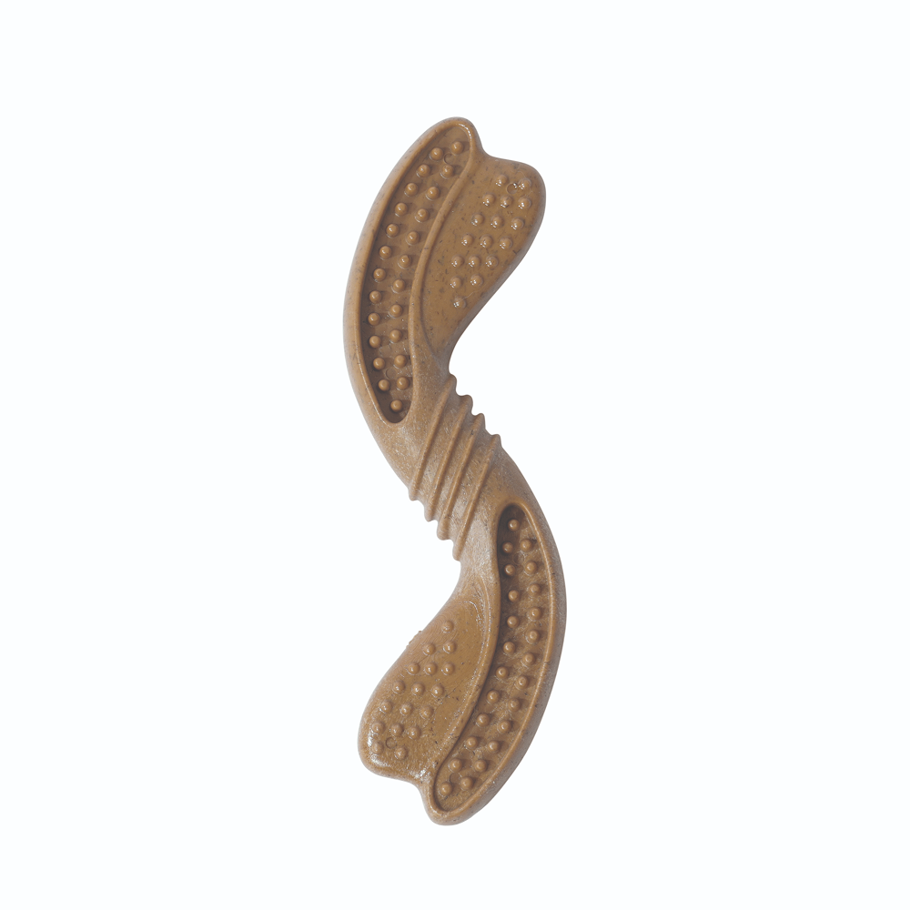 M Pets Chewood Twist Chew Toy for Dogs (Brown)