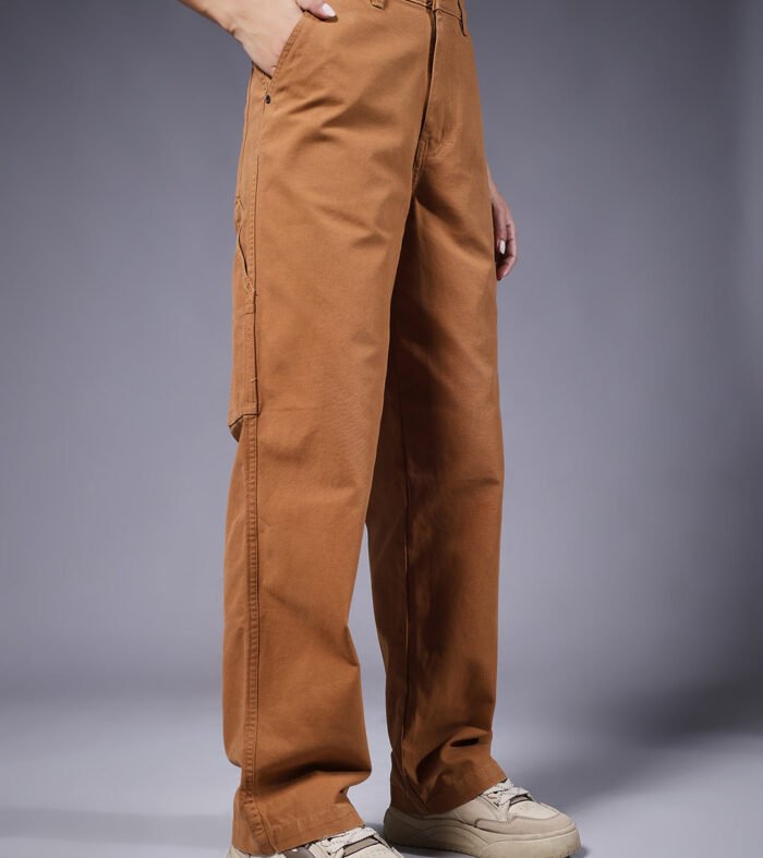 Women Carpenter Pants - Brown