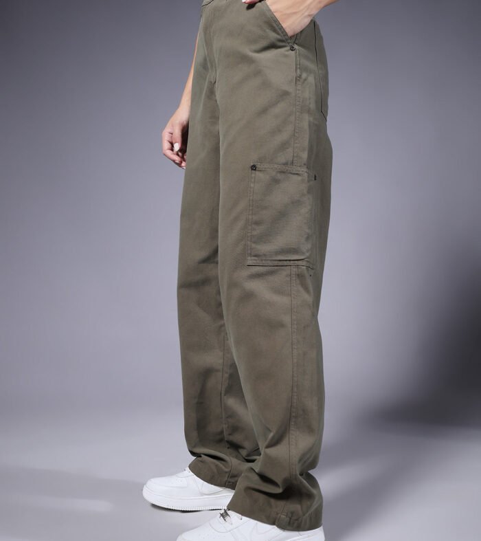 Women Carpenter Pants - Olive Green
