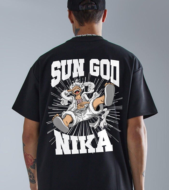 Sun God Men Oversized Printed T Shirt