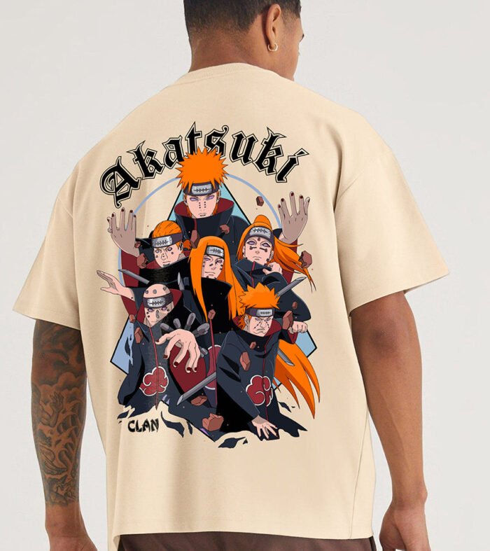 Akatsuki Clan Men Oversized Printed T Shirt