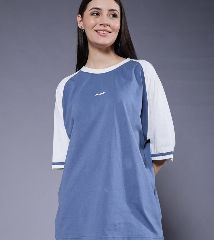Women Oversized Colorblock T-Shirt