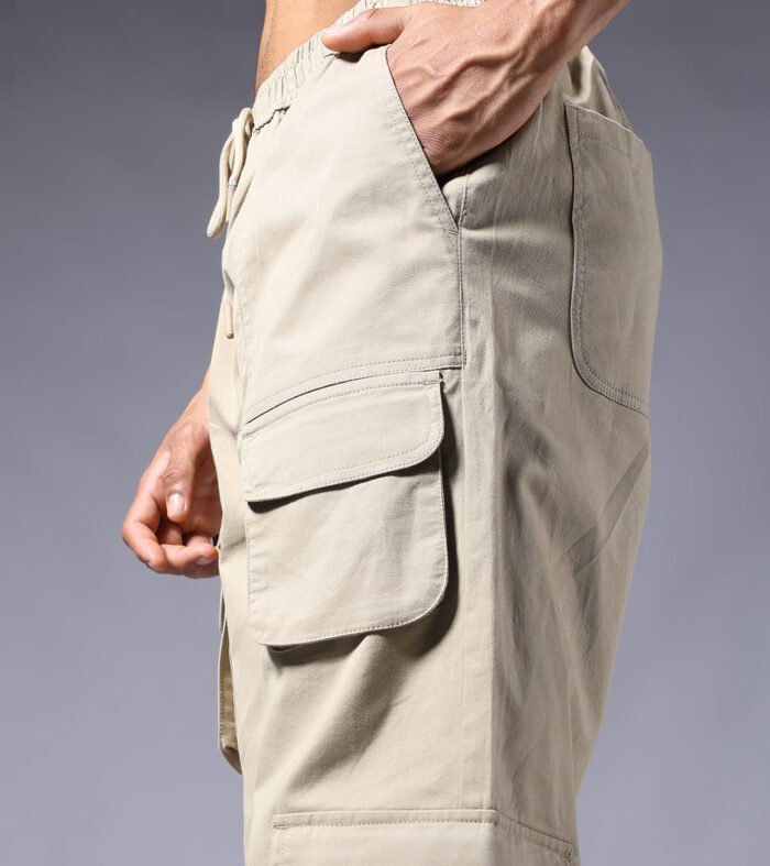 Men Utility Cargo - Khaki