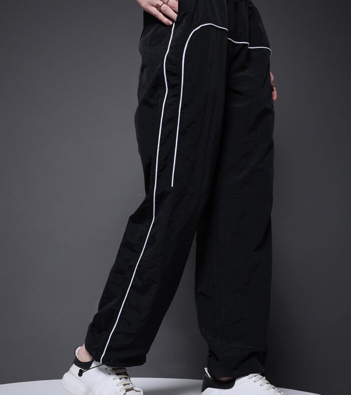 Striped Parachute Pants For Women