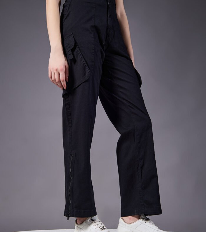 Women Utility Cargos- Black