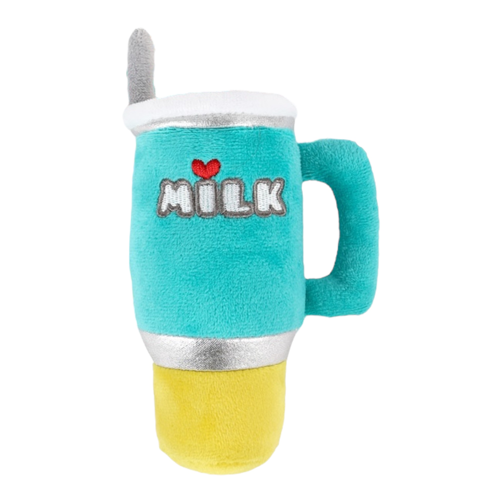 Talking Dog Club Milk Mug Plush Toy for Dogs (Green)