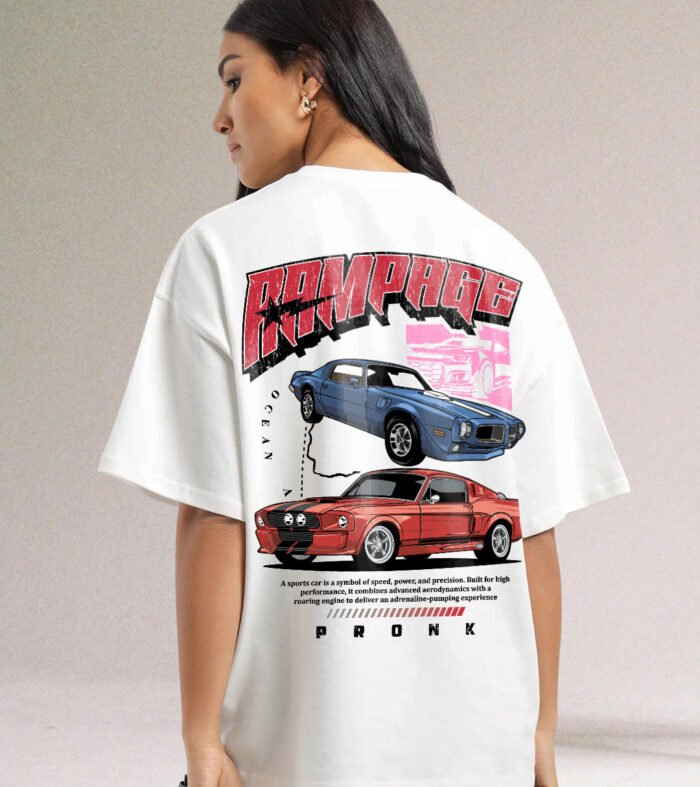 Rampage Women Graphic Oversized Printed T-Shirt