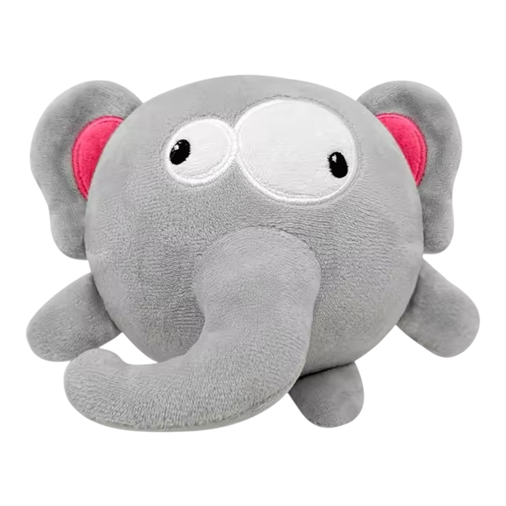 Talking Dog Club 3 in 1 Pop a Ele Bouncy Chew Toy for Dogs (Grey)