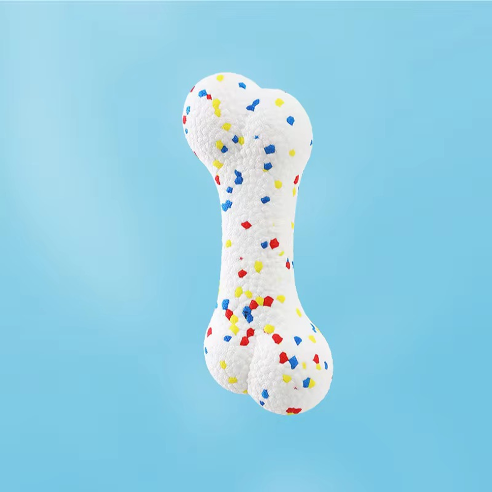 Talking Dog Club Bloom Bone Heavy Chew Toy for Dogs (White)