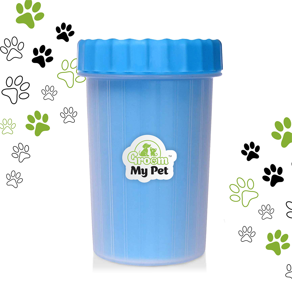 Groom My Pet Paw Cleaner for Dogs and Cats (Blue)