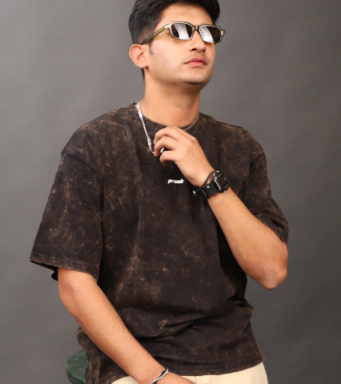 Men Retro Washed Oversized T-Shirt