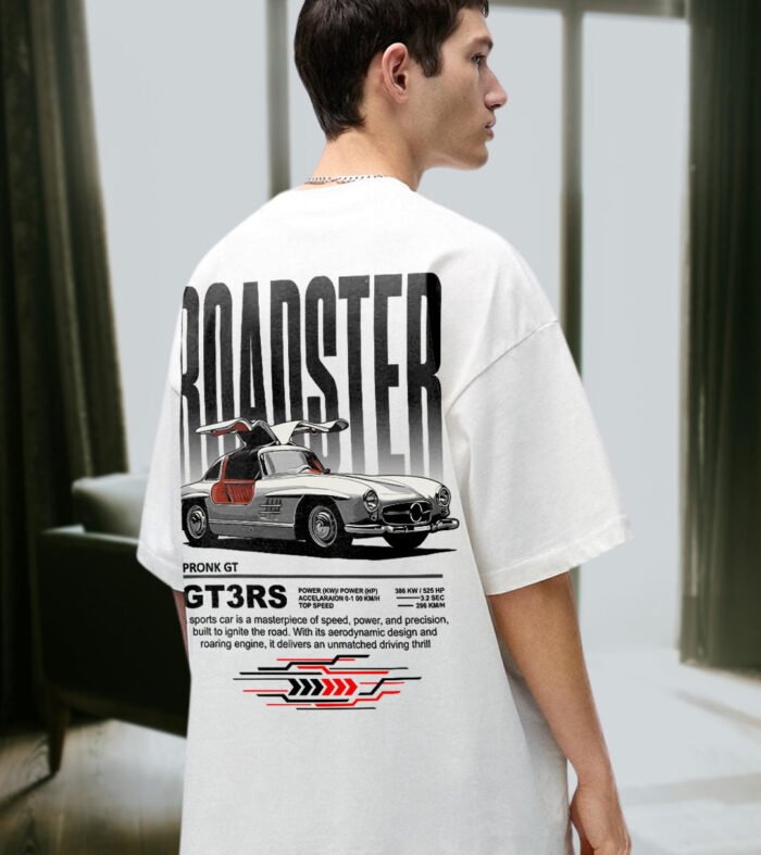 Roadster Men Graphic Printed Oversized T Shirt 1