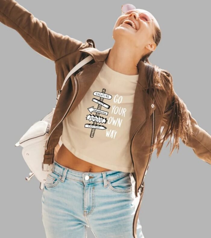 Go Your Own Way Women Crop Top