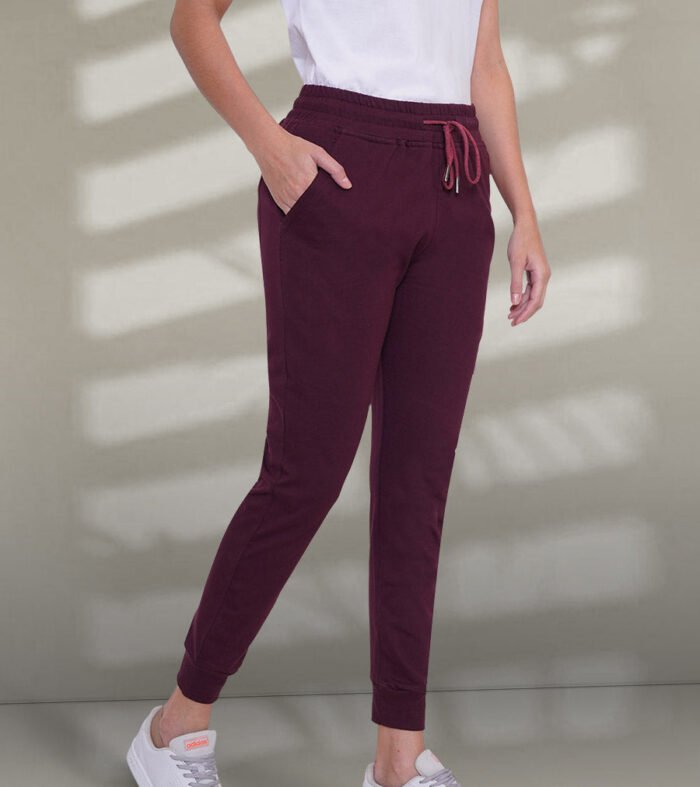 French Terry Jogger For Women Wine