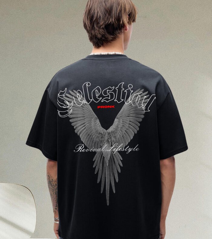 Celestial Men Graphic Printed Oversized T Shirt