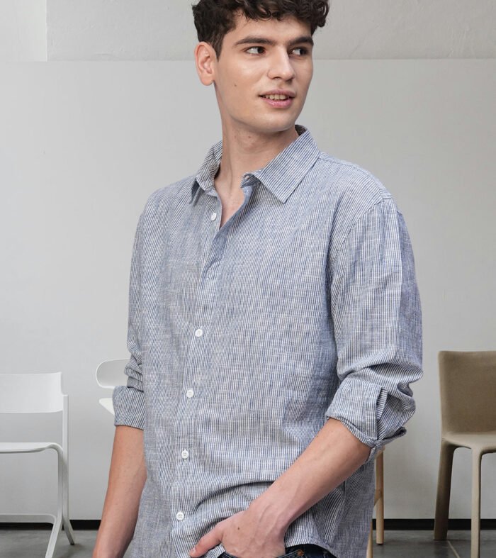 Pronk Men Full Sleeve Check Shirt