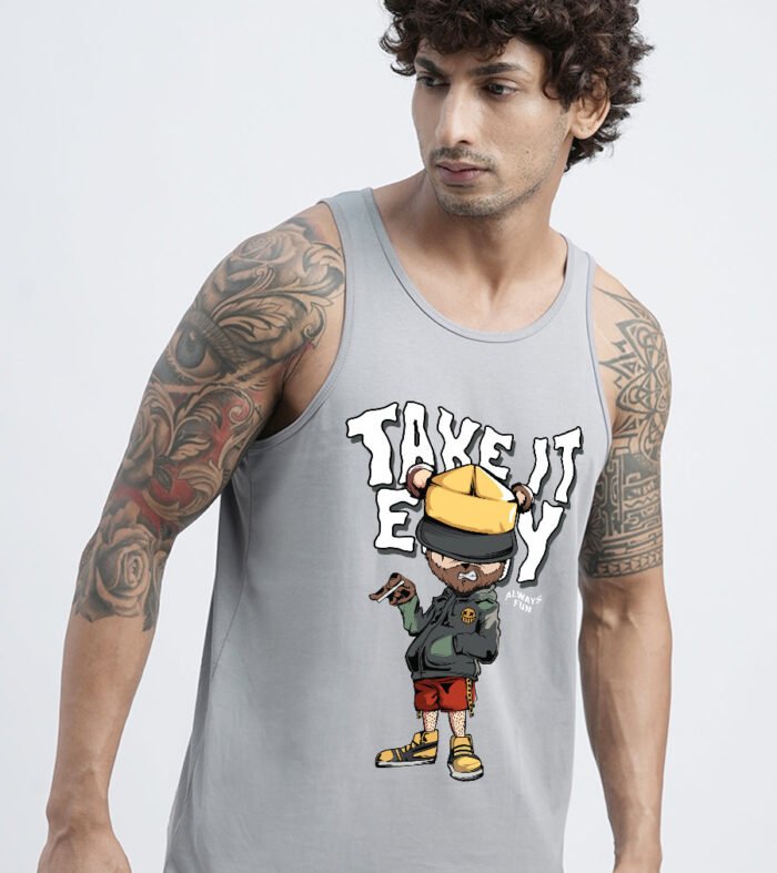 Chill Dude Mens Printed Vest