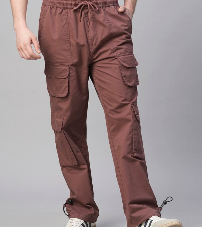 Men Utility Cargo - Maroon