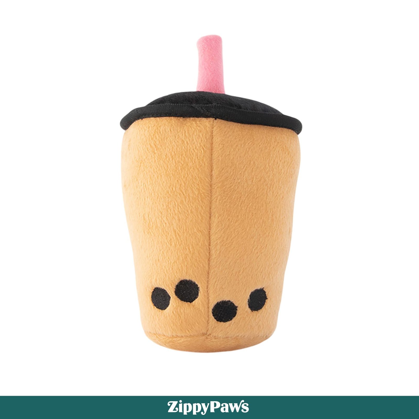 Zippy Paws NomNomz Boba Milk Tea Plush Toy for Dogs - Image 2