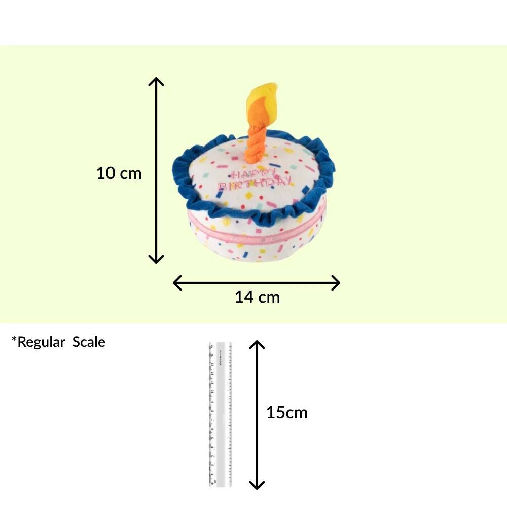 Barkbutler x Fofos Birthday Cake Plush Toy for Dogs