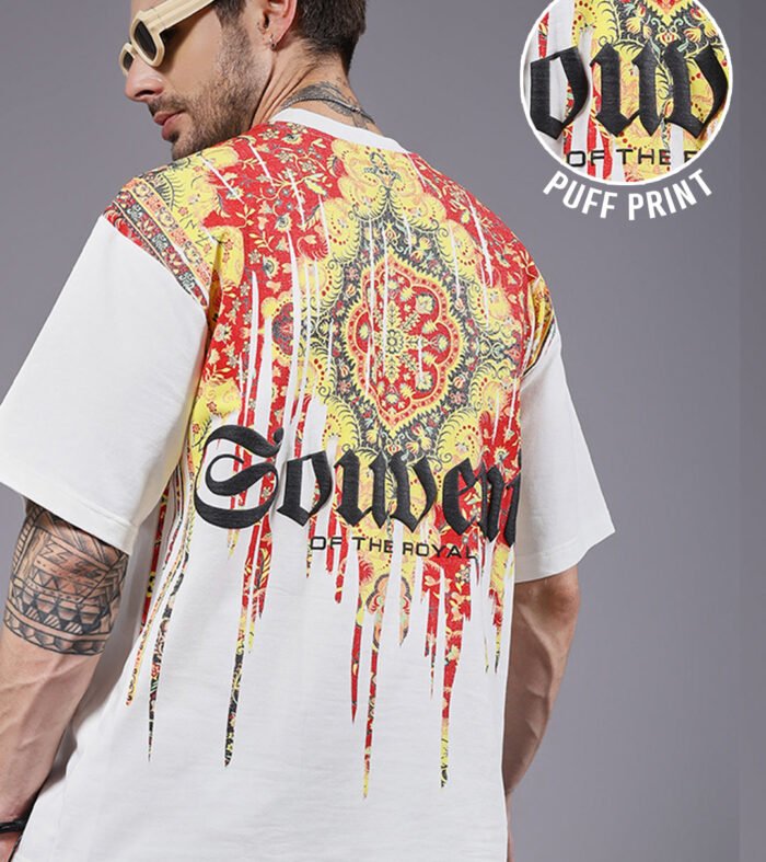Souvenir Puff Printed Men Oversized Terry T-shirt