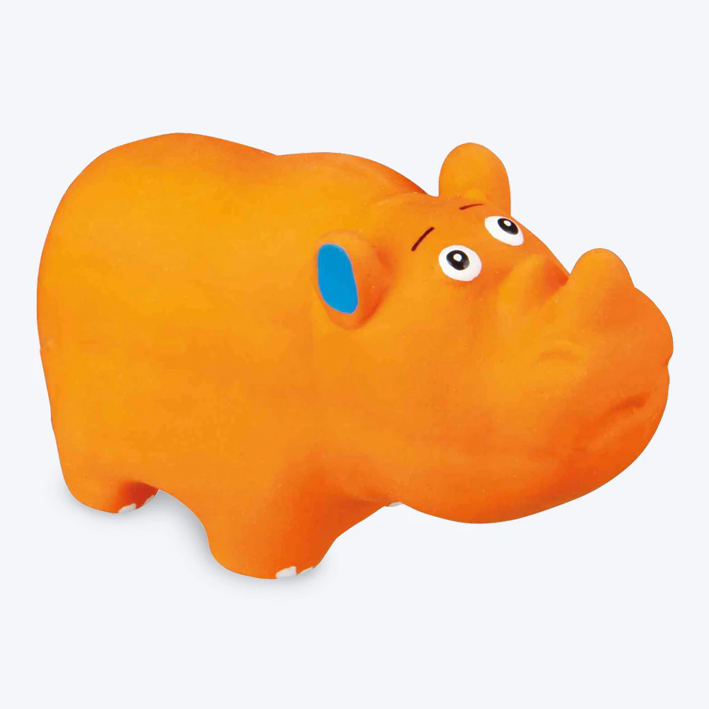 Trixie Baby Zoo Figures Latex squeaky chew Toy for Dogs (Orange)