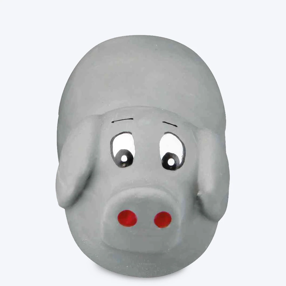 Trixie Baby Zoo Figures Latex squeaky Chew Toy for Dogs (Grey)