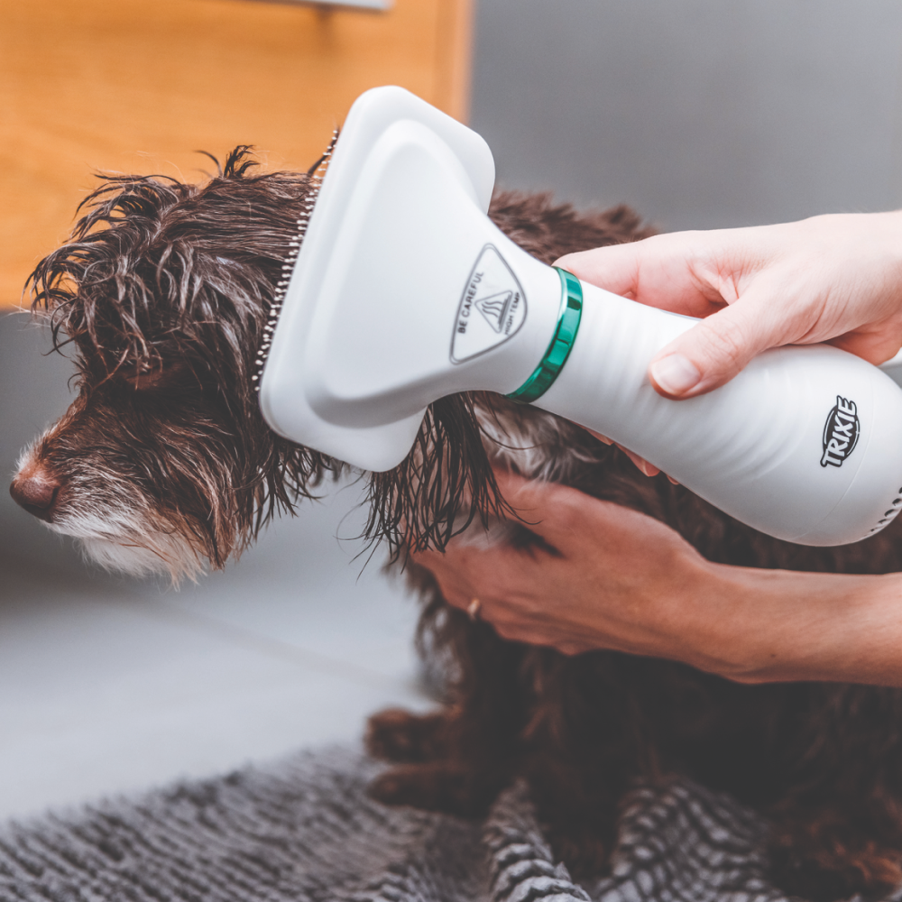 Trixie Self Cleaning Warm Air with Adjustable Heating Brush for Dogs and Cats