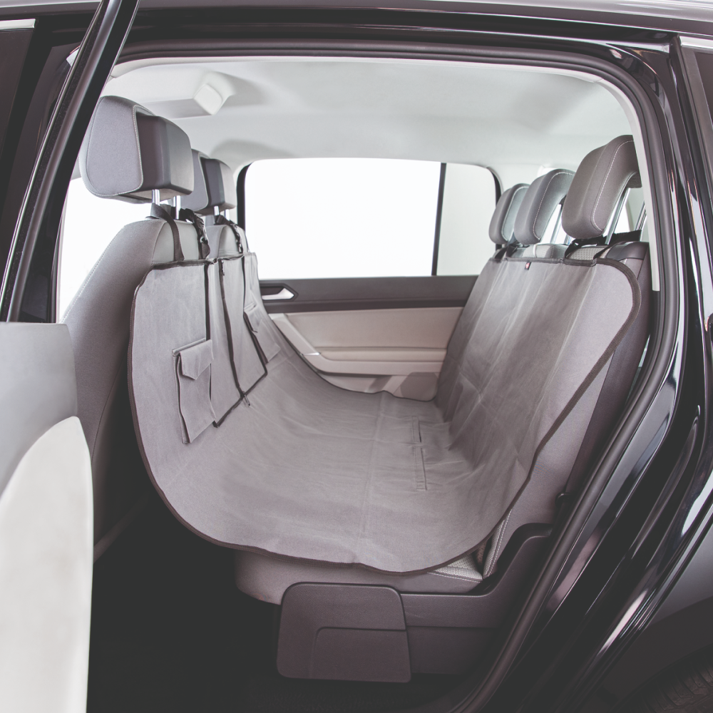 Trixie Car Seat Cover with Two Pockets for Dogs and Cats (Grey)