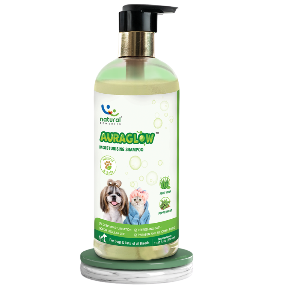 Natural Remedies Auraglow Moisturizing Shampoo for Dogs and Cats - Image 3