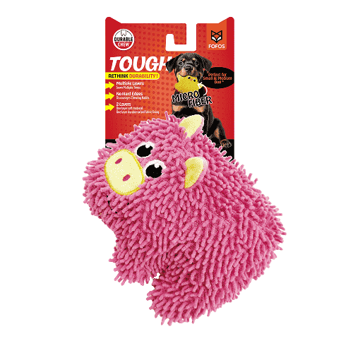 Barkbutler x Fofos Tough Pig Chew Toy for Dogs