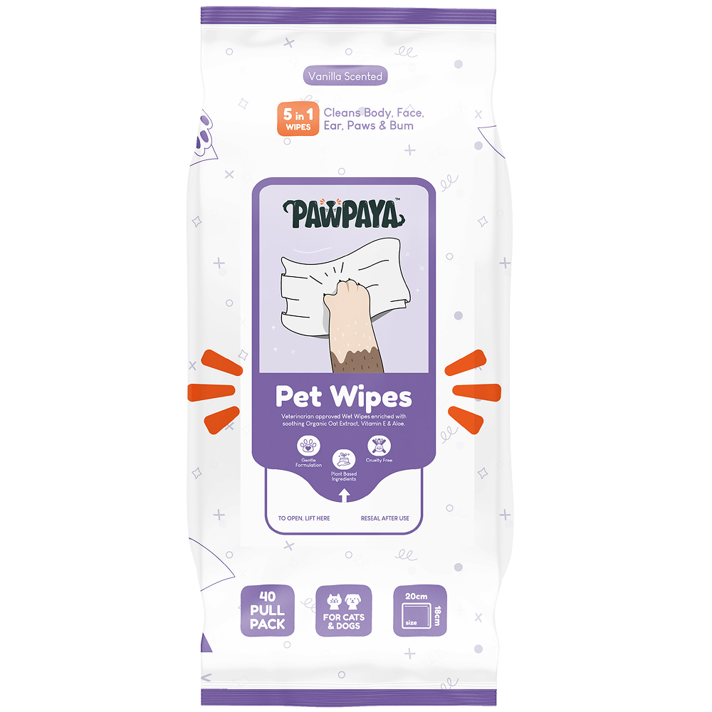 Pawpaya Lavender Wipes for Pets