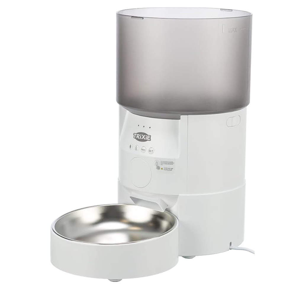 Trixie TX S Smart Automatic Food Dispenser for Dogs and Cats (White)