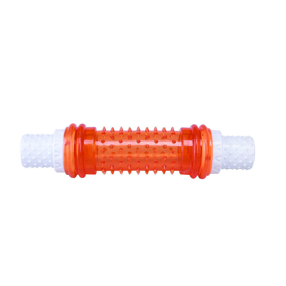 M Pets Yummy Bacon Scented Stick Toy for Dogs (White/Orange)