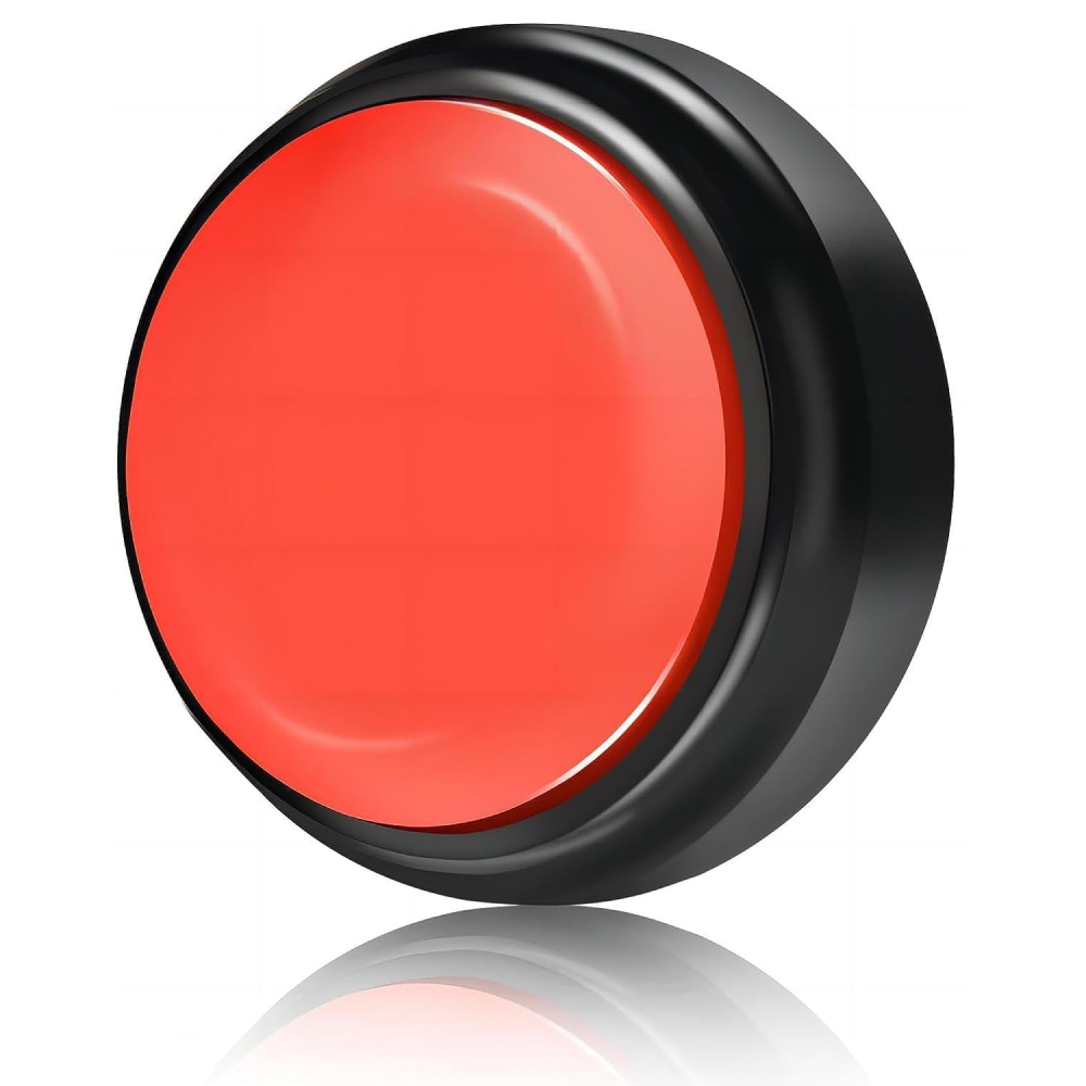 Pet Vogue Voice Recording Interactive Button for Dogs & Cats (Red)