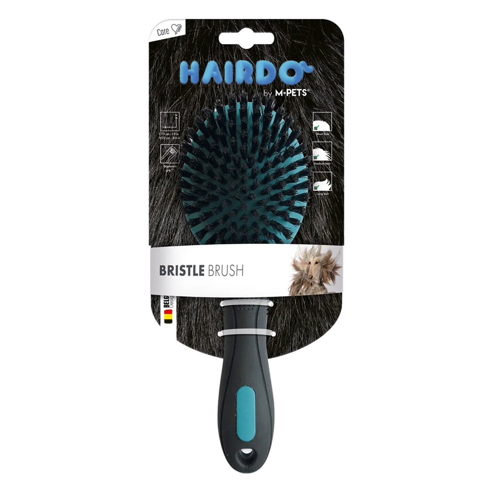 M PETS Bristled Brush for Dogs (Black and Blue) - Image 2