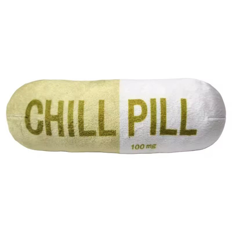Talking Dog Chill Pill Plush Toy for Dogs (Olive)