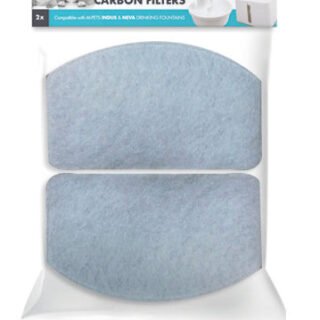 M Pets INDUS Water Fountain Carbon Filter for Dogs (White)