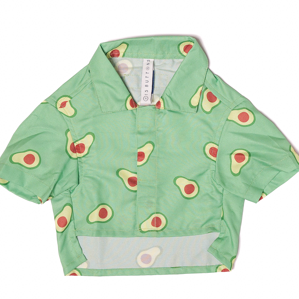 15 Furries Avocado Shirt for Cats (Green)