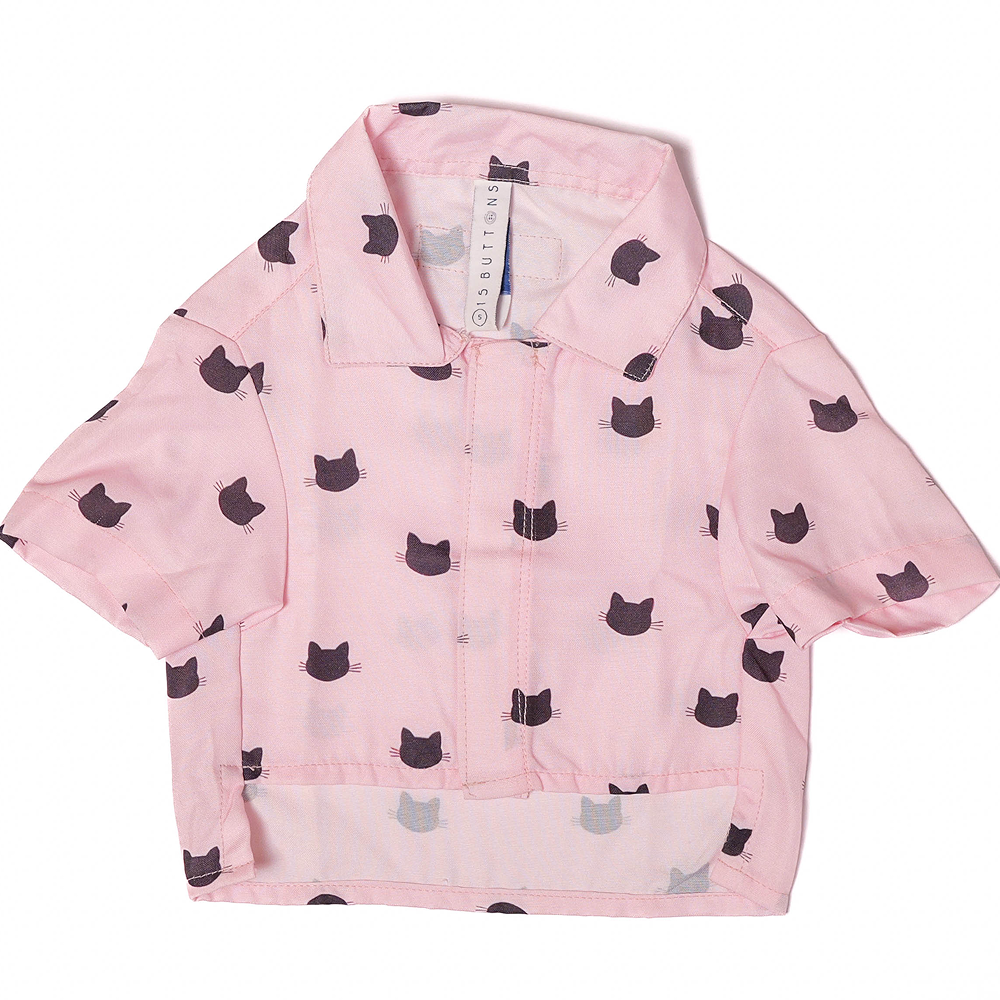 15 Furries Purfect pink Shirt for Cats (Pink)
