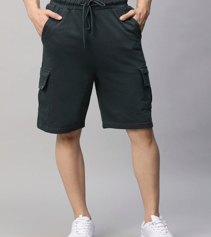 Mens Cargo Shorts Dark Grey