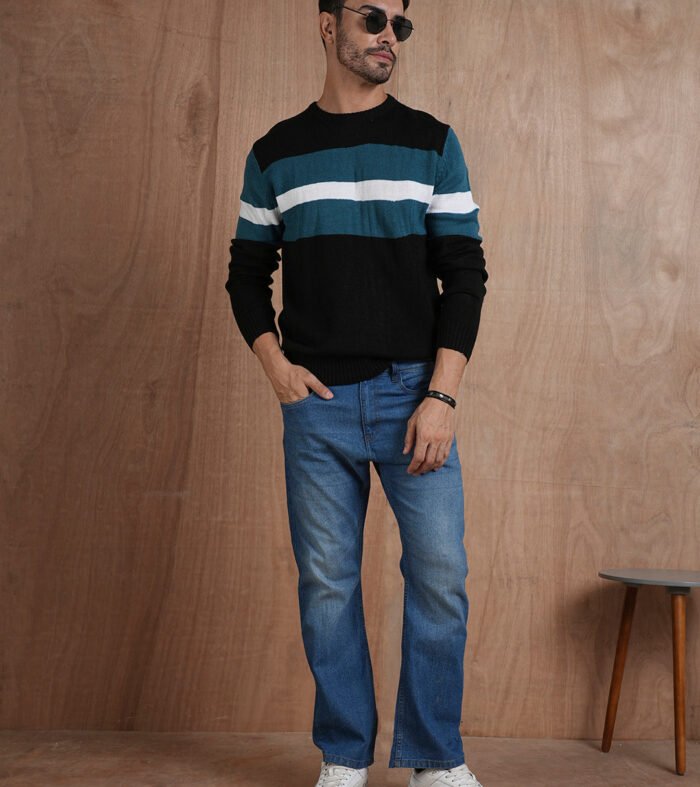 Cozy Up in Style Knitted Men Pullover