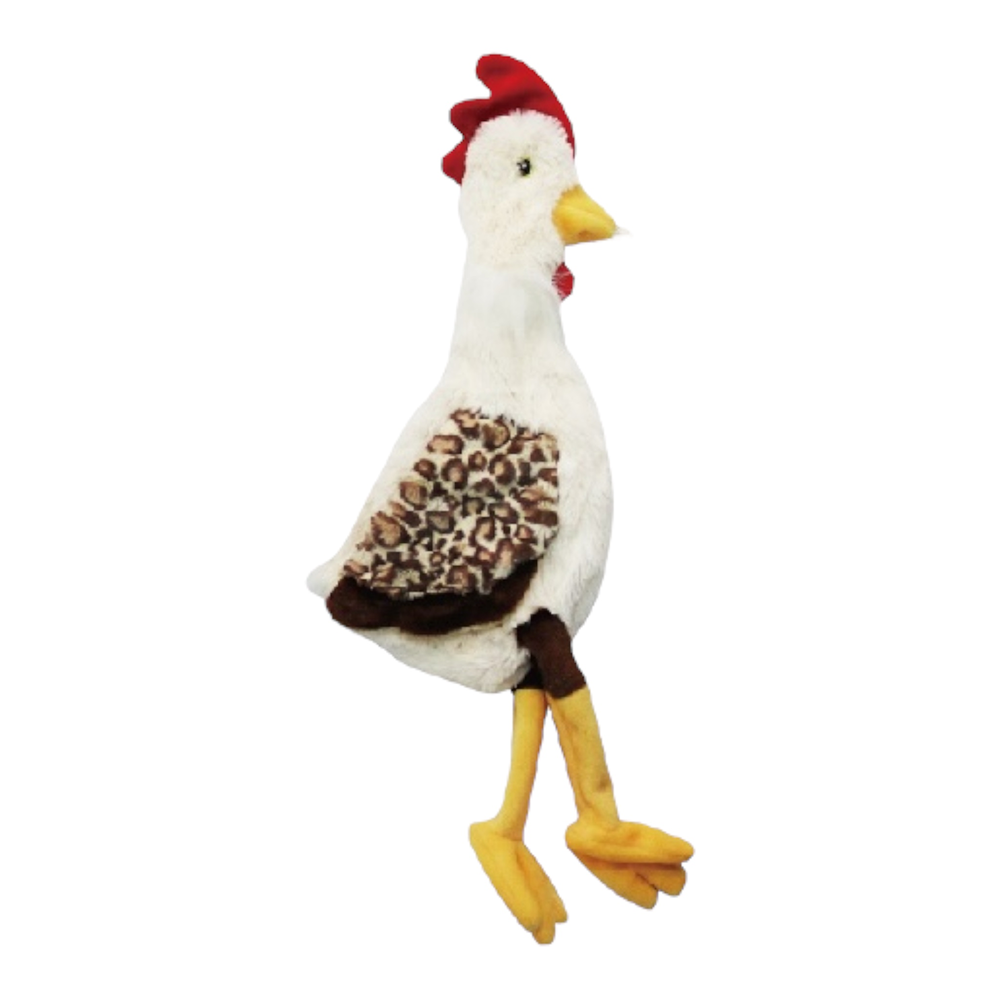 Talking Dog Club Cock a Doodle Stuffless Plush Toy for Dogs (Brown)