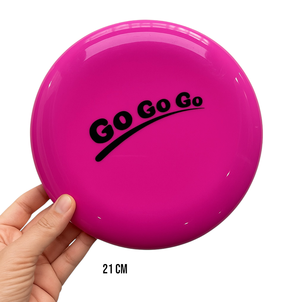 Talking Dog Club Pop Light weight Frisbee Toy for Dogs (Pink)